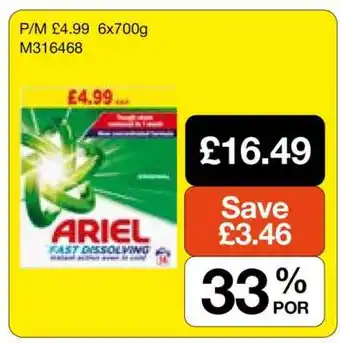 Ariel Fast Dissolving