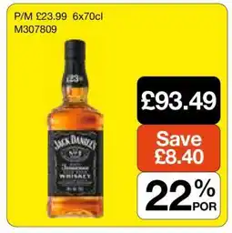 Makro Jack Daniel's Tennessee Whiskey offer