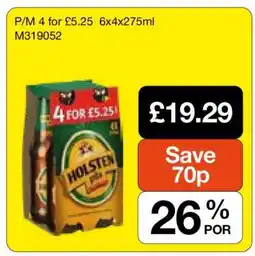 Makro Holsten Pils offer