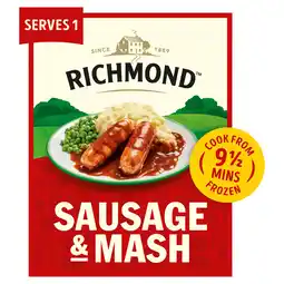 Iceland Richmond Sausage & Mash with a Generous Onion Gravy 400g offer