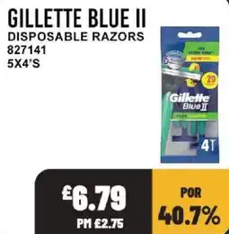 Bestway Gillette blue ii disposable razors offer