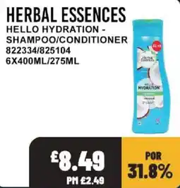 Bestway Herbal Essences hello hydration shampoo/conditioner offer