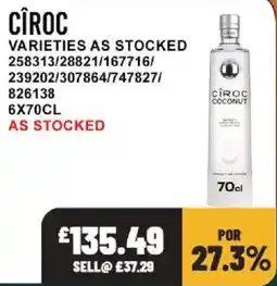 Bestway Ciroc coconut offer
