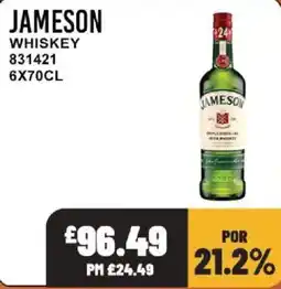 Bestway Jameson whiskey offer