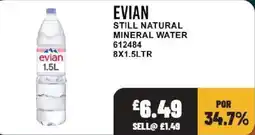 Bestway Evian still natural mineral water offer