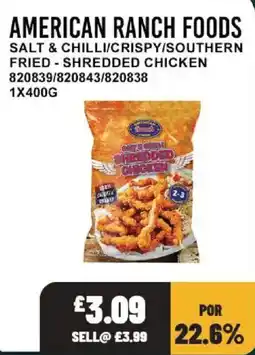 Bestway American ranch foods shredded chicken offer