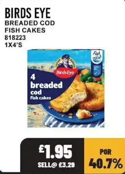 Bestway Birds Eye breaded cod fish cakes offer
