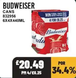 Bestway Budweiser cans offer