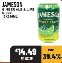 Bestway Jameson ginger ale & lime offer