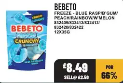 Bestway Bebeto freeze crunchy offer