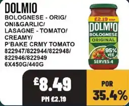 Bestway Dolmio bolognese offer
