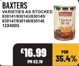 Bestway Baxters chicken broth offer