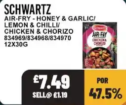 Bestway Schwartz air-fry chicken & chorizo offer