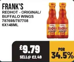 Bestway Frank's redhot - original/buffalo wings offer
