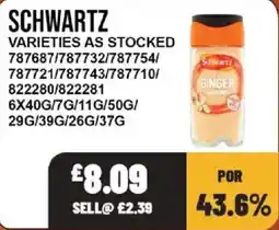 Bestway Schwartz ginger offer