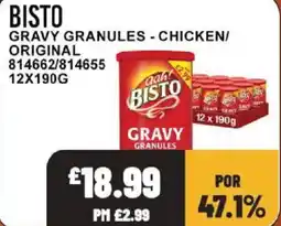 Bestway Bisto gravy granules offer