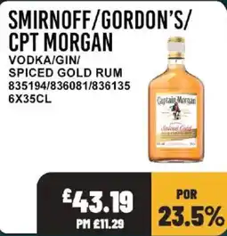 Bestway Smirnoff/ Gordon's/ Cpt Morgan offer