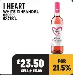Bestway I Heart White Zinfandel offer