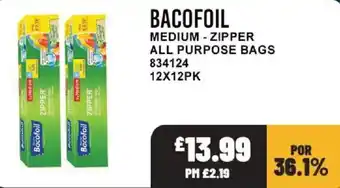 Bestway Bacofoil medium zipper all purpose bags offer