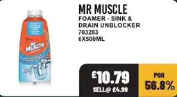 Bestway Mr Muscle foamer - sink & drain unblocker offer
