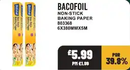 Bestway Bacofoil non-stick baking paper offer