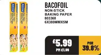 Bestway Bacofoil non-stick baking paper offer