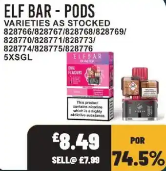 Bestway Elf Bar - Pods offer