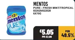 Bestway Mentos pure fresh mint/tropical offer