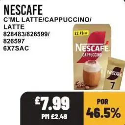 Bestway Nescafe c'ml latte/cappuccino/latte offer