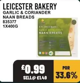 Bestway Leicester bakery garlic & coriander naan breads offer