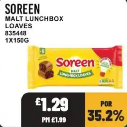 Bestway Soreen malt lunchbox loaves offer