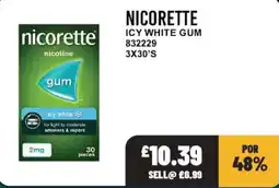 Bestway Nicorette icy white gum offer