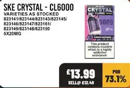 Bestway Ske crystal - cl6000 offer