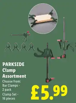Lidl Parkside clamp assortment offer