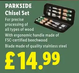 Lidl Parkside chisel set offer