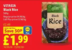 Lidl Vitasia black rice offer