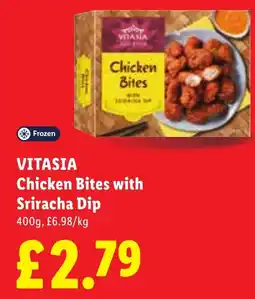 Lidl Vitasia chicken bites with sriracha dip offer