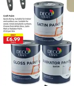 Aldi Deco Craft craft paint offer