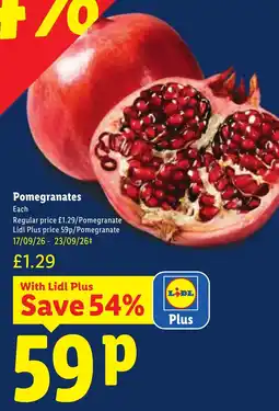 Lidl Pomegranates offer