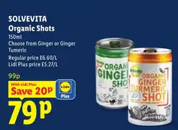 Lidl Solvevita organic shots offer