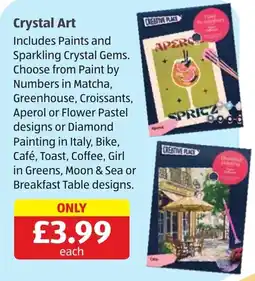 Aldi Creative Place Crystal Art offer