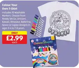 Aldi Colour Your Own T-Shirt offer