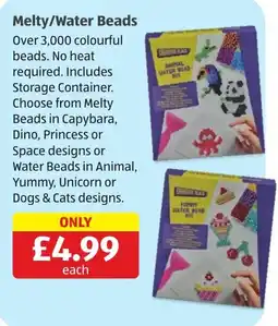 Aldi Melty/Water Beads offer