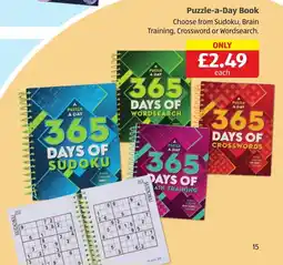Aldi Puzzle-a-day book offer
