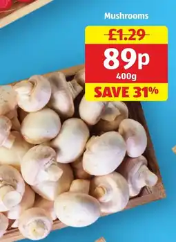 Aldi Mushrooms offer