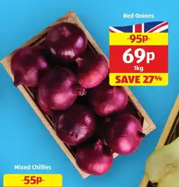 Aldi Red Onions offer
