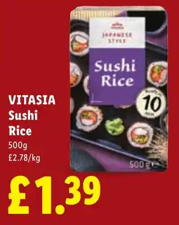 Lidl Vitasia sushi rice offer