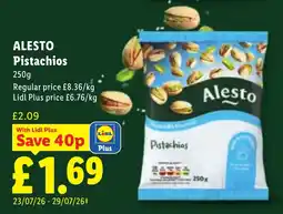 Lidl Alesto pistachios offer