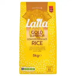 Iceland Laila Gold Superior Longer Basmati Rice 5kg offer