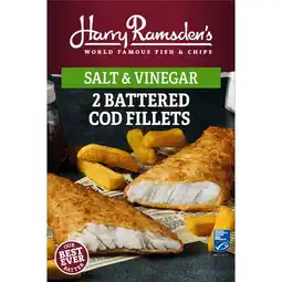 Iceland Harry Ramsden’s Salt & Vinegar 2 Battered Cod Fillets 300g offer